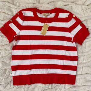 NWT MICHAEL Michael Kors striped tee
